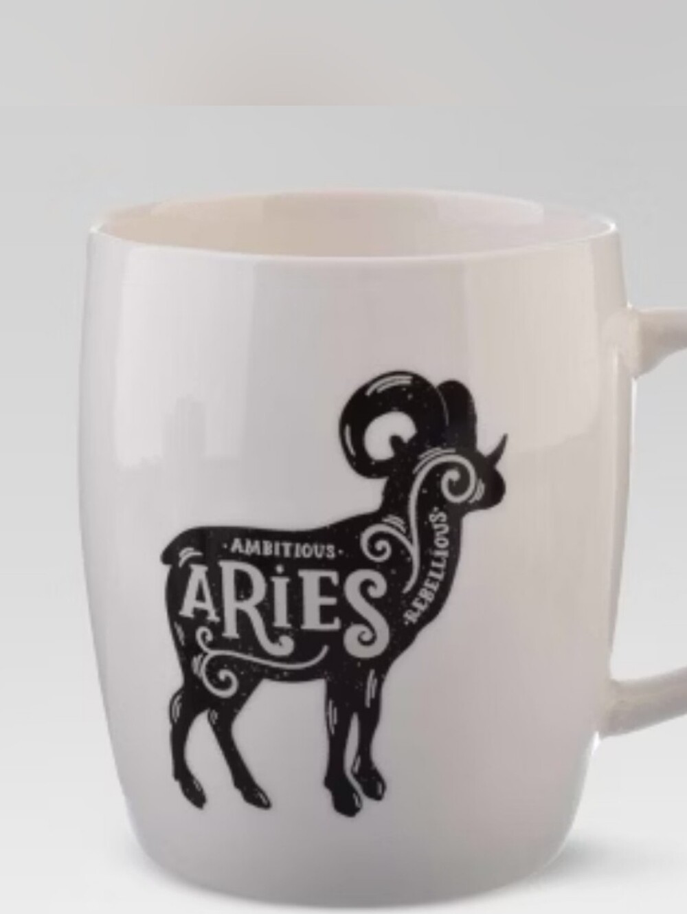 Threshold White Porcelain Aries Zodiac Mug